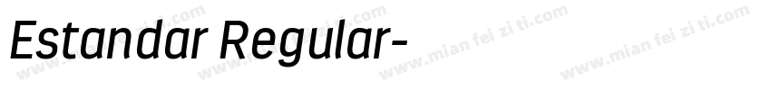 Estandar Regular字体转换